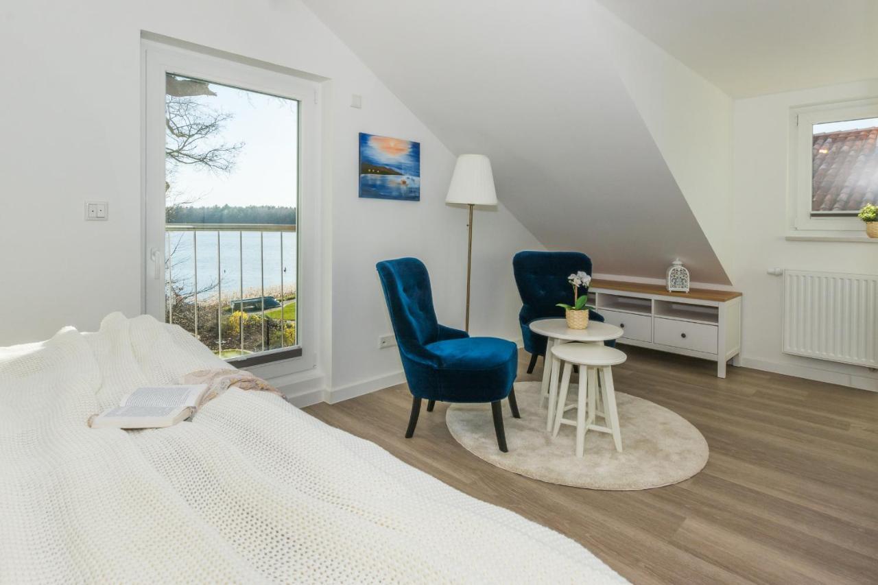 5 Sterne Ferienhaus Direkt Am See Mit Sauna-Kamin-Garten Krakow am See Ngoại thất bức ảnh